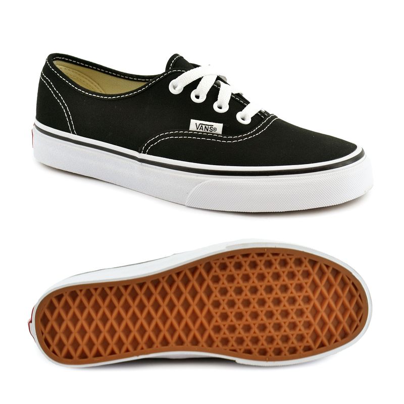 Vans authentic 2024 suela negra