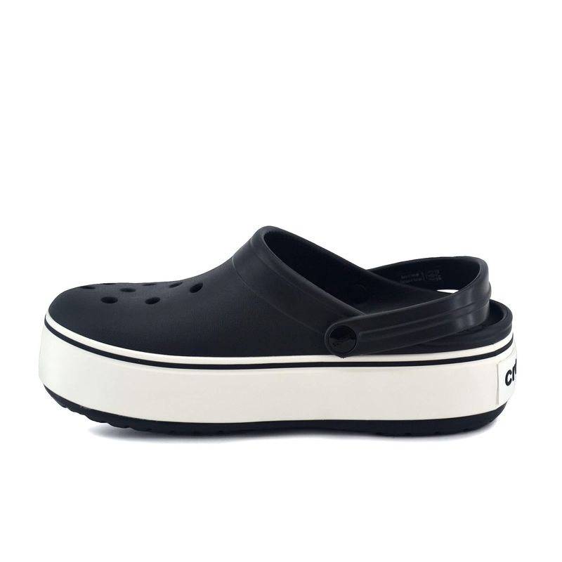 Sandalia-Croc-Mujer-Crocband-Platform-Negro-Blanco-Lateral