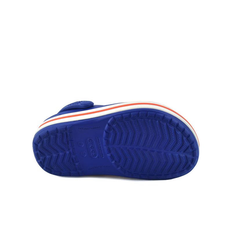 Sandalia-Crocs-Crocband-Kids-Cerulean-Blue-Naranja-Suela