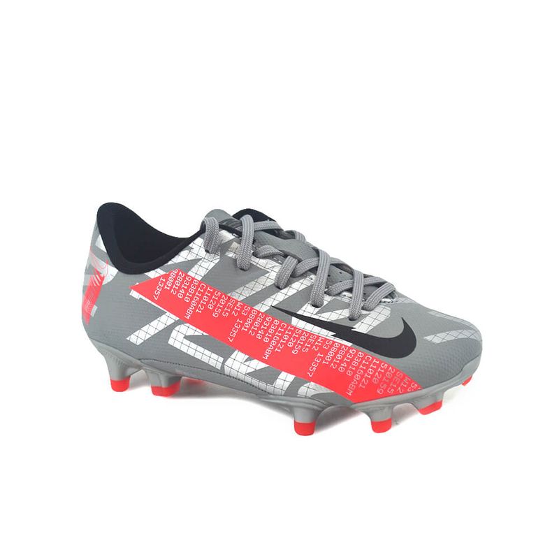 Botines Nike | Botin Nike Niño 13 Academy FG/MG Gris/Rojo - FerreiraSport