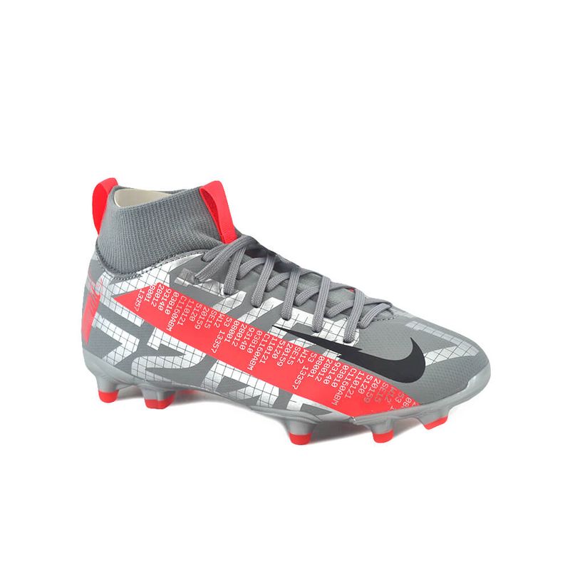 nike mercurial gris con rojo