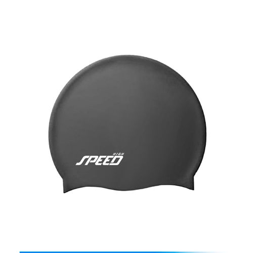 Gorra Speed Unisex Natación Silicona Negro