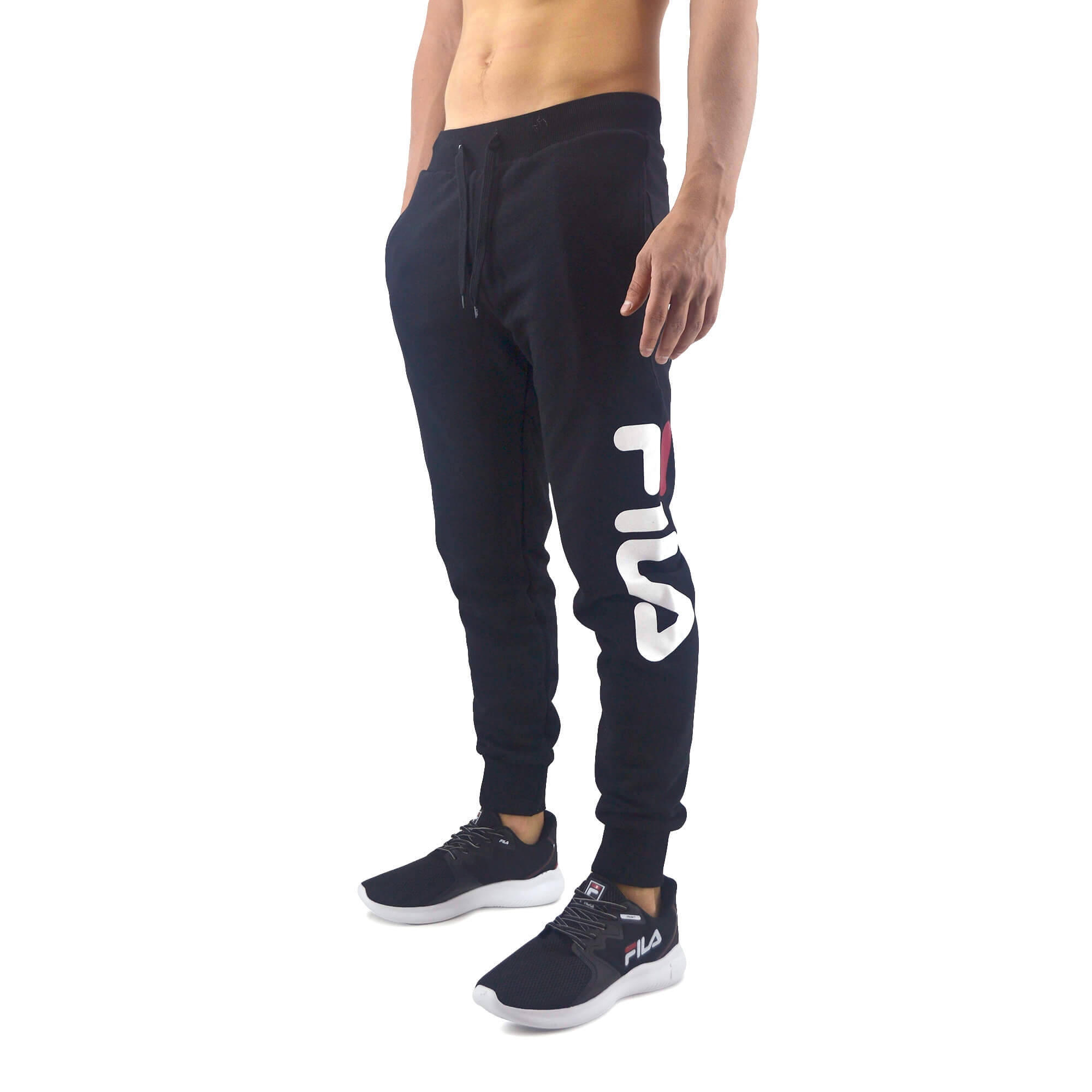 Pantalones Fila | Pantalon Hombre DNA Negro - Septimo Store