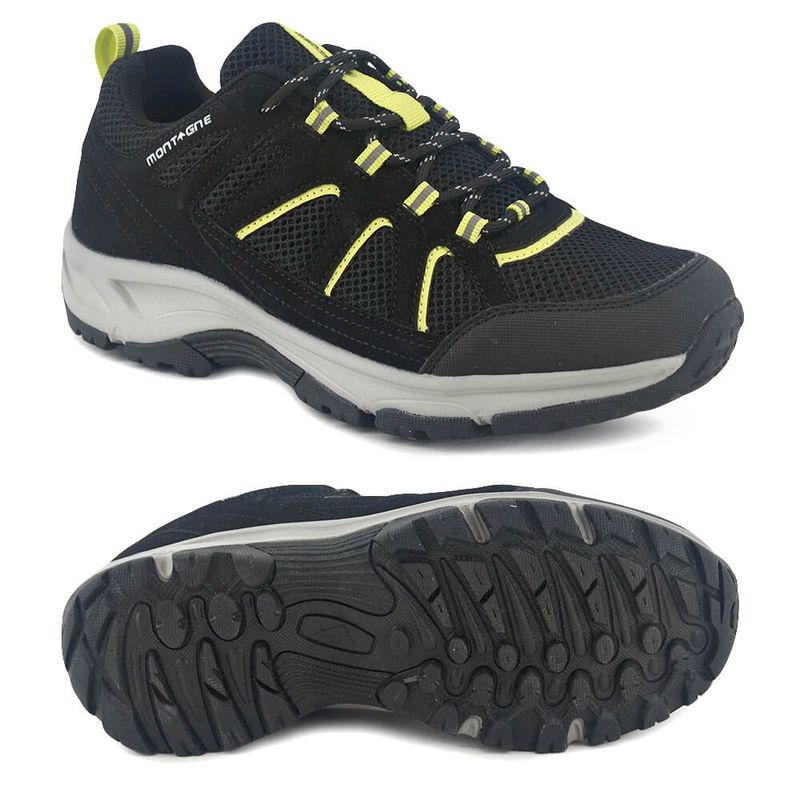 Zapatillas Trekking Montagne City Stride Mujer Negra