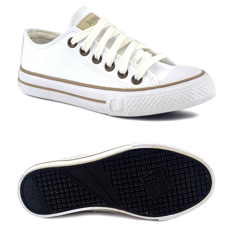 Zapatilla John Foos Live Up Plataforma Mujer Blanca, Solo Deportes