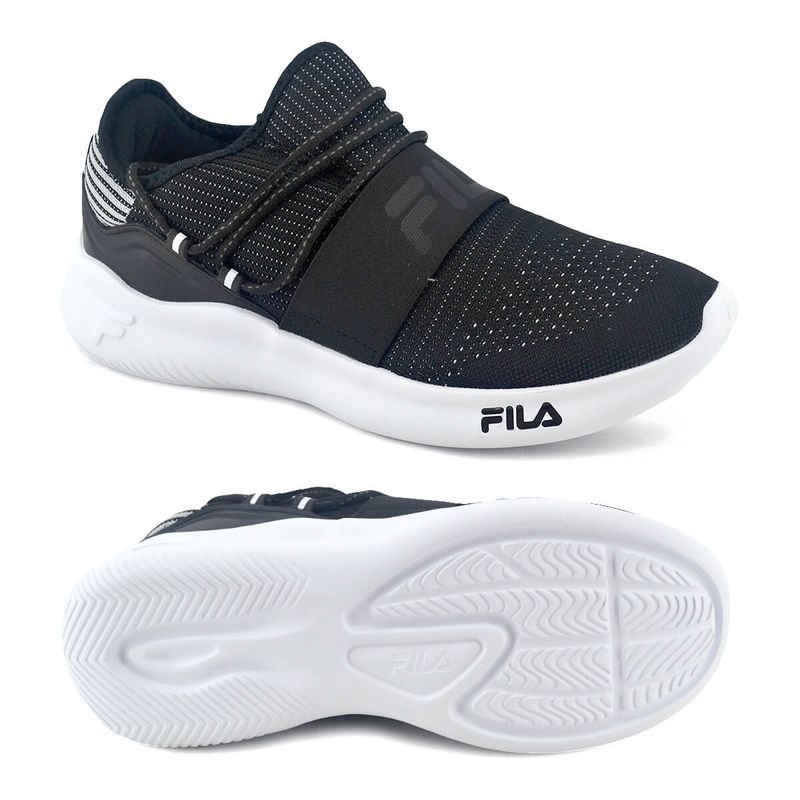 Zapatos fila clearance hombre negro elastico