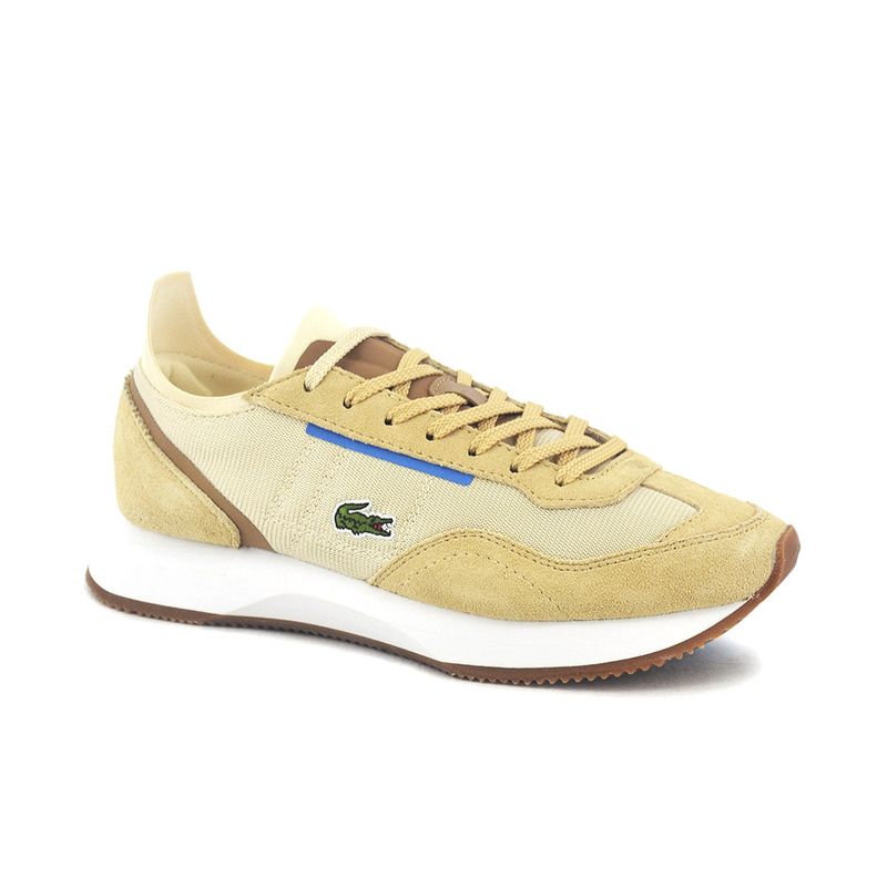 Lacoste - Zapatillas Hombre Blancas - Match Break Malla y Ante