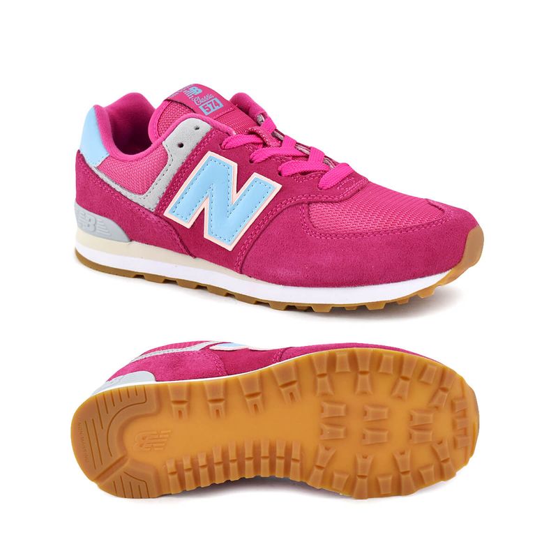 New balance on sale 574 mujer fucsia