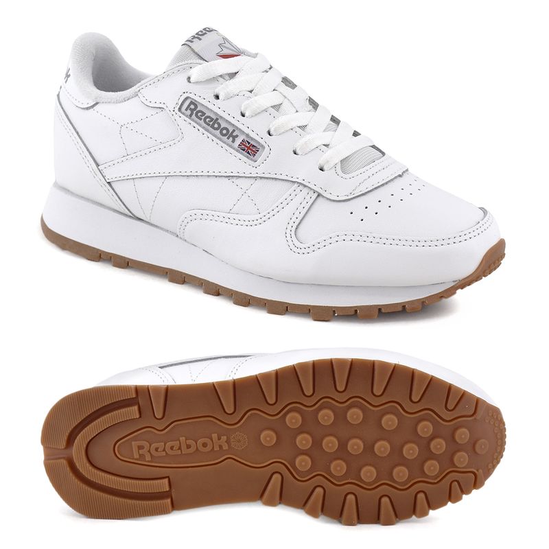 Zapatillas REEBOK Classic Leather Mujer (40 - Blanco)