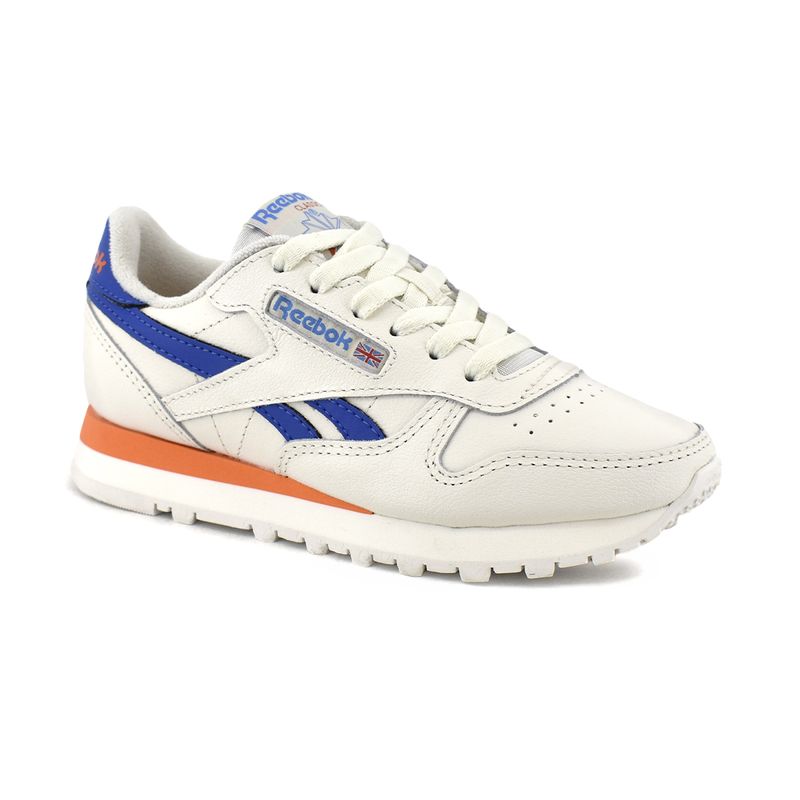 Zapatillas Reebok Classic Leather Niños Blanco-azul