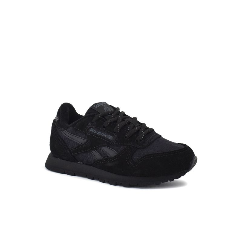 Zapatillas Reebok Niños Classic Leather Negras en Sportotal - Sportotal