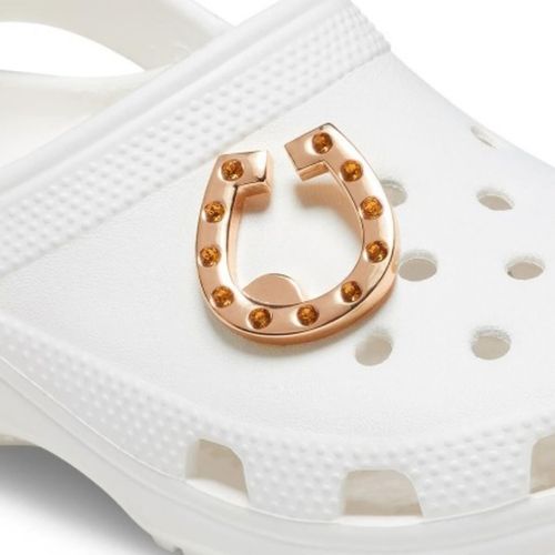 Pin Crocs Gold Studded Horseshof