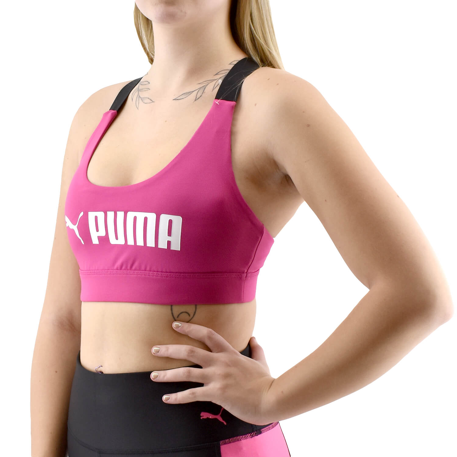 Top Puma Mid Impact Fit Feminino - 525838-04