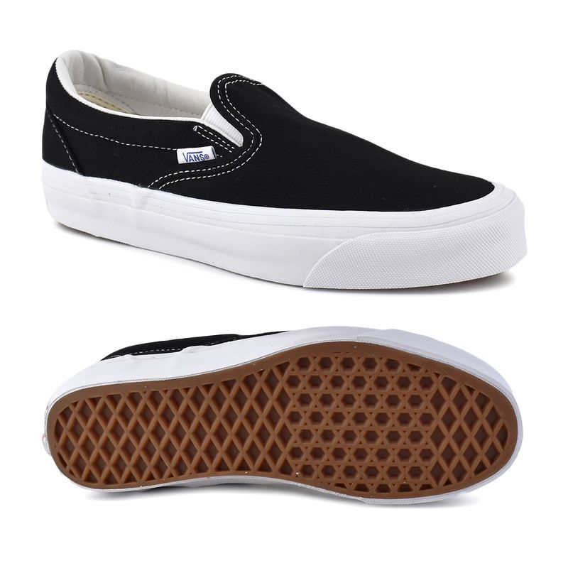 Zapatos vans blanco con hotsell negro vintage