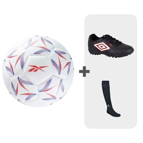 Combo De Futbol Negro Niño