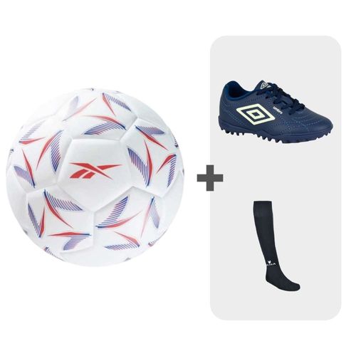 Combo De Futbol Azul Niño