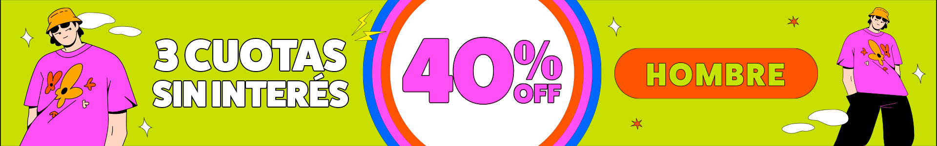 ¡Hasta 40% + 3 cuotas sin interés en calzado, indumentaria y accesorios para hombres! Apurate y aprovechá Hot Sale en Ferreira Sport
